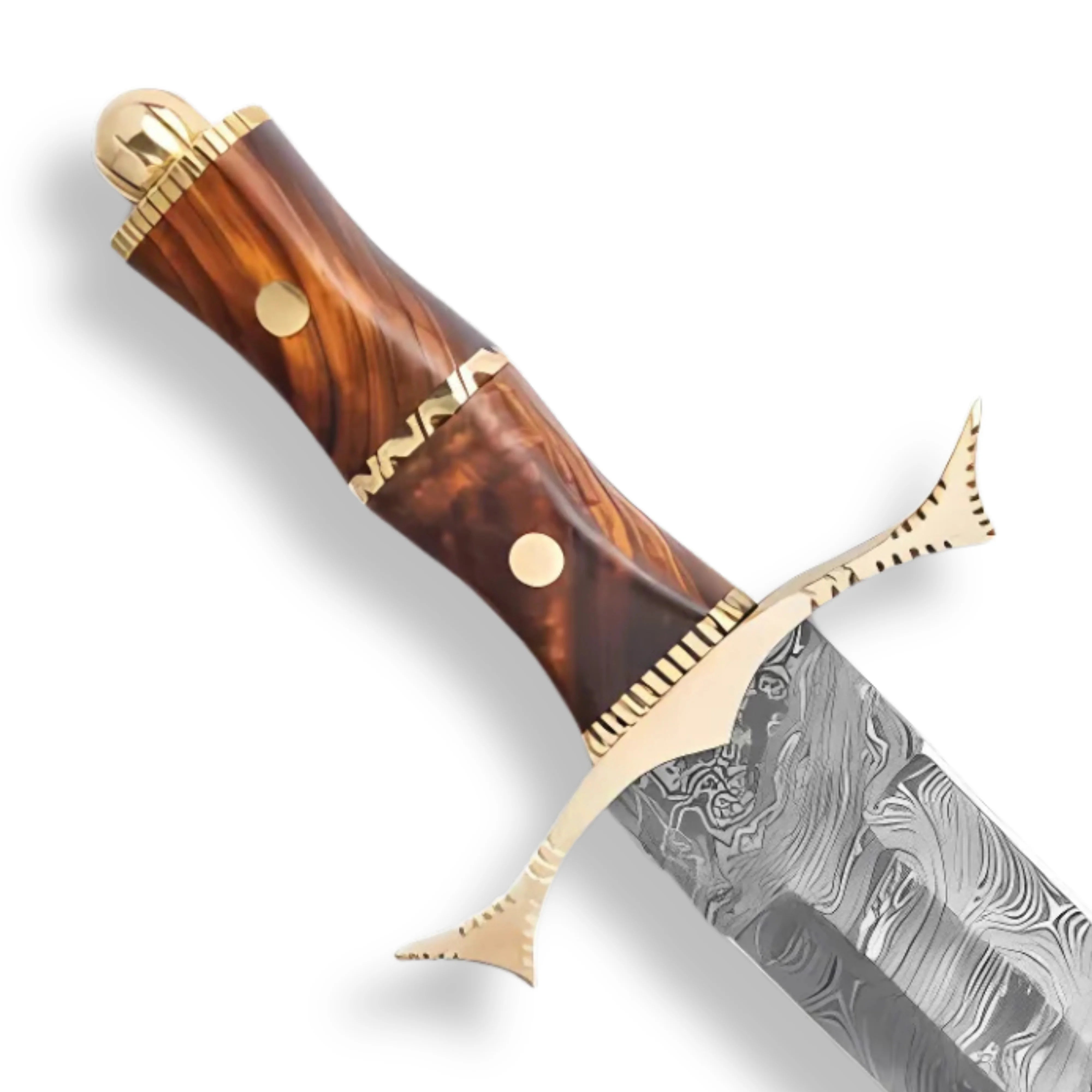 Premium Royal Ranger Damascus Steel Sword with damascus steel.