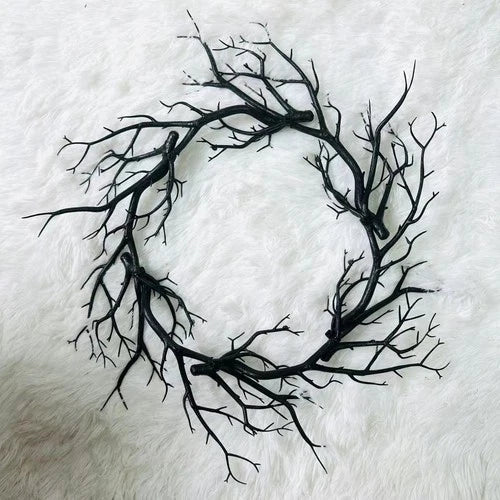 Halloween Black Fall Wreath Branch Ghost Festival Decoration, Without Light Titan Swords