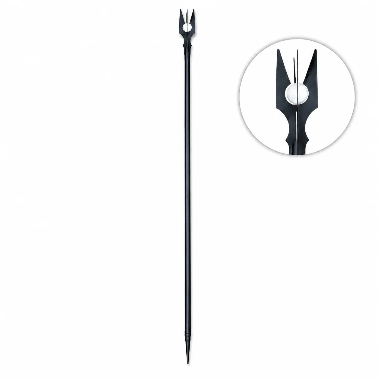 Saruman wizard staff display collectible matte black finish with Palantír orb – Tolkien LOTR fan gift