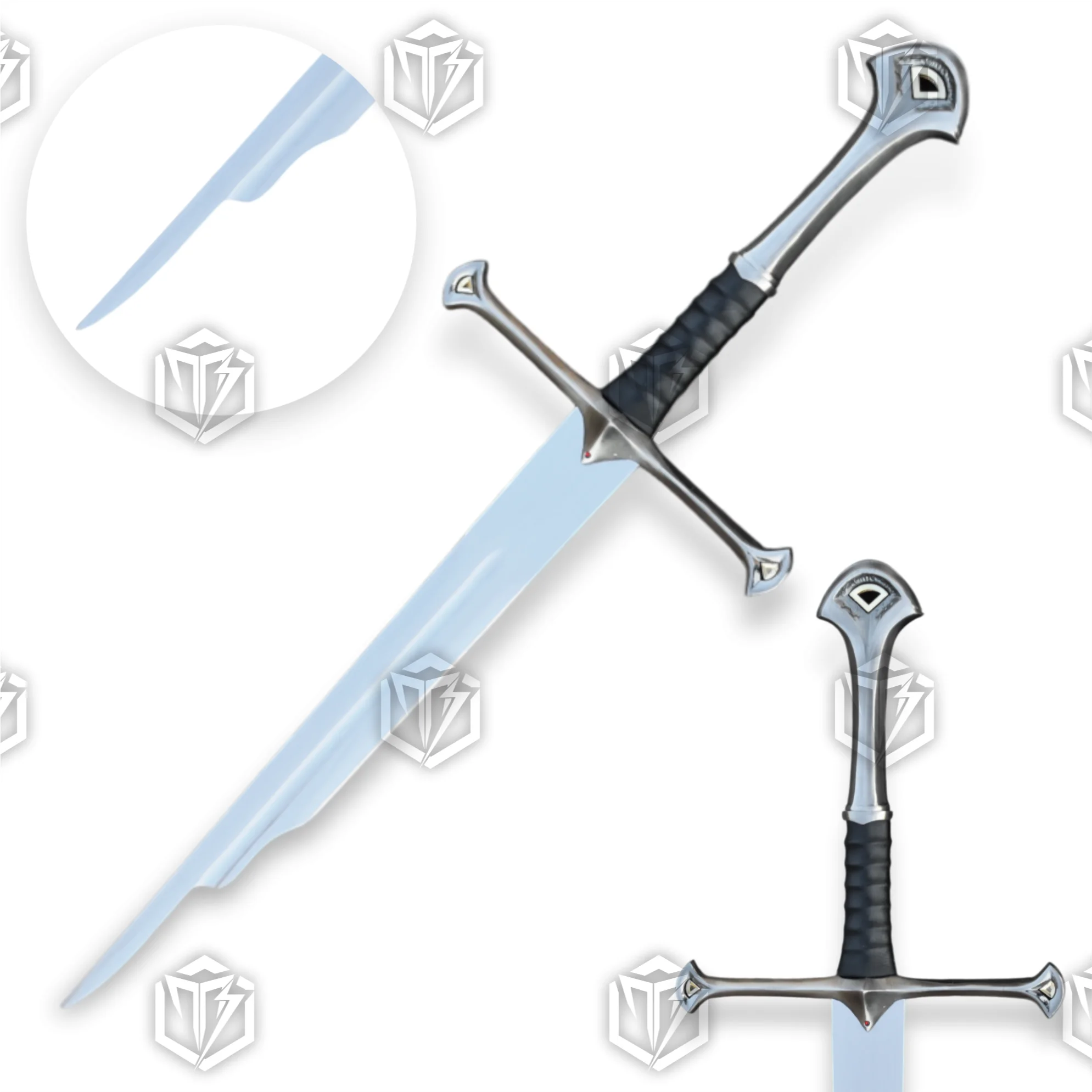 Premium Shards of Narsil Epic Relic Sword Replica LOTR with Ebony Plaque