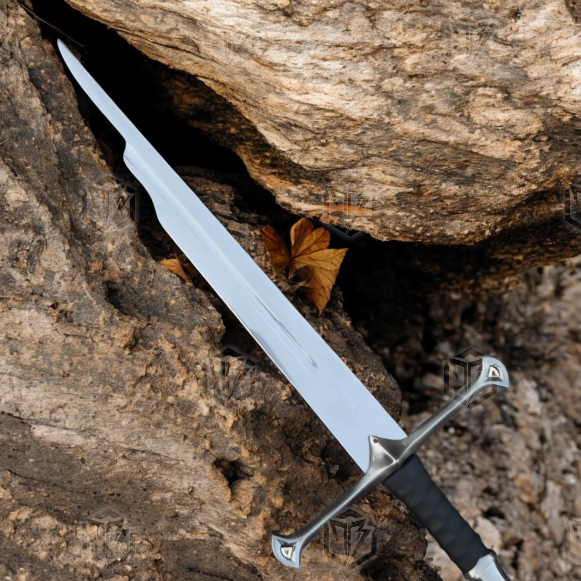 Premium Shards of Narsil Epic Relic Sword Replica LOTR with Ebony Plaque