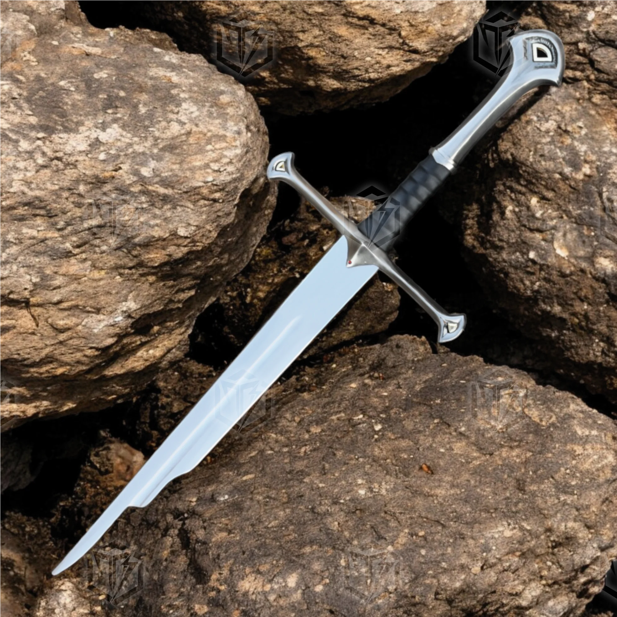 Premium Shards of Narsil Epic Relic Sword Replica LOTR with Ebony Plaque