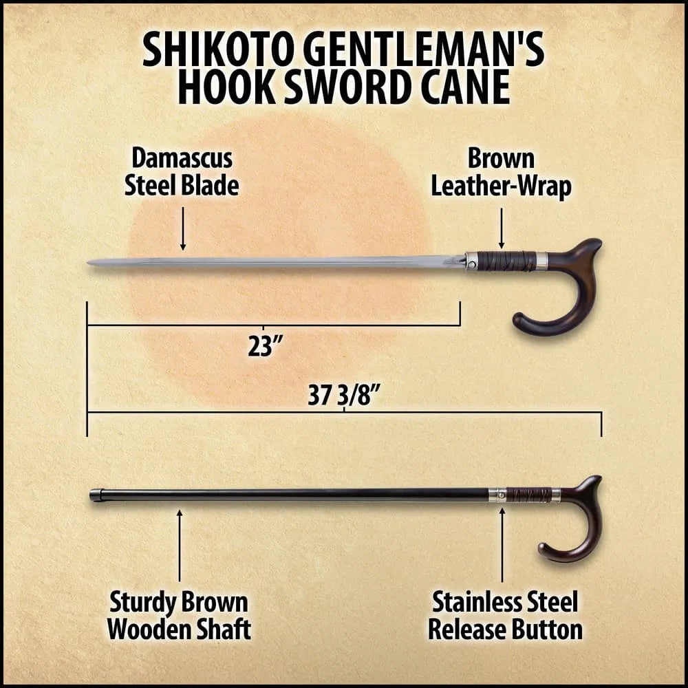 Shikoto Gentleman’s Hook Sword Cane collectible
