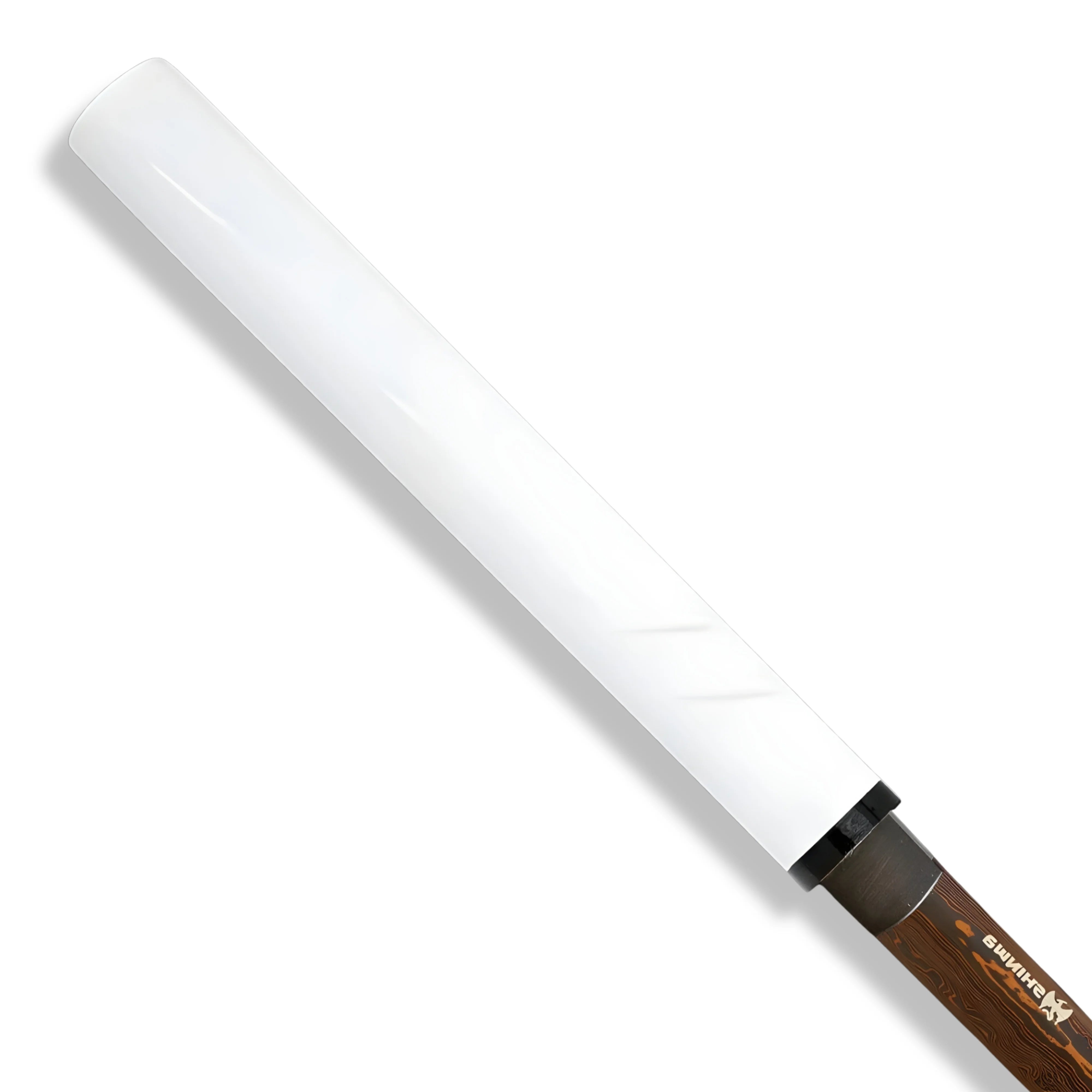 Premium Shinwa Handmade Shirasaya Katana Damascus Sword with damascus steel.
