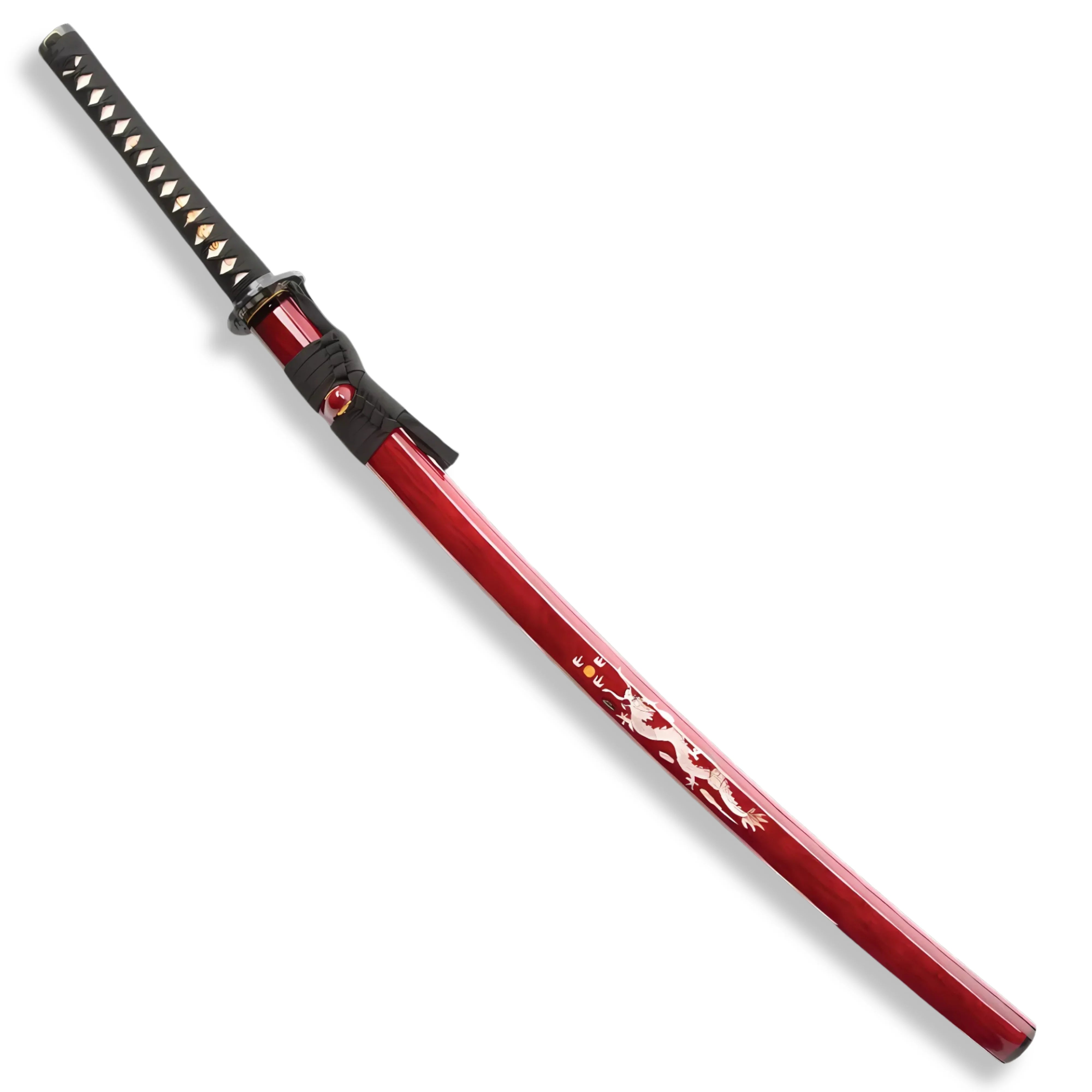 Premium Shinwa Imperial Dragon Katana Damascus Sword with damascus steel.