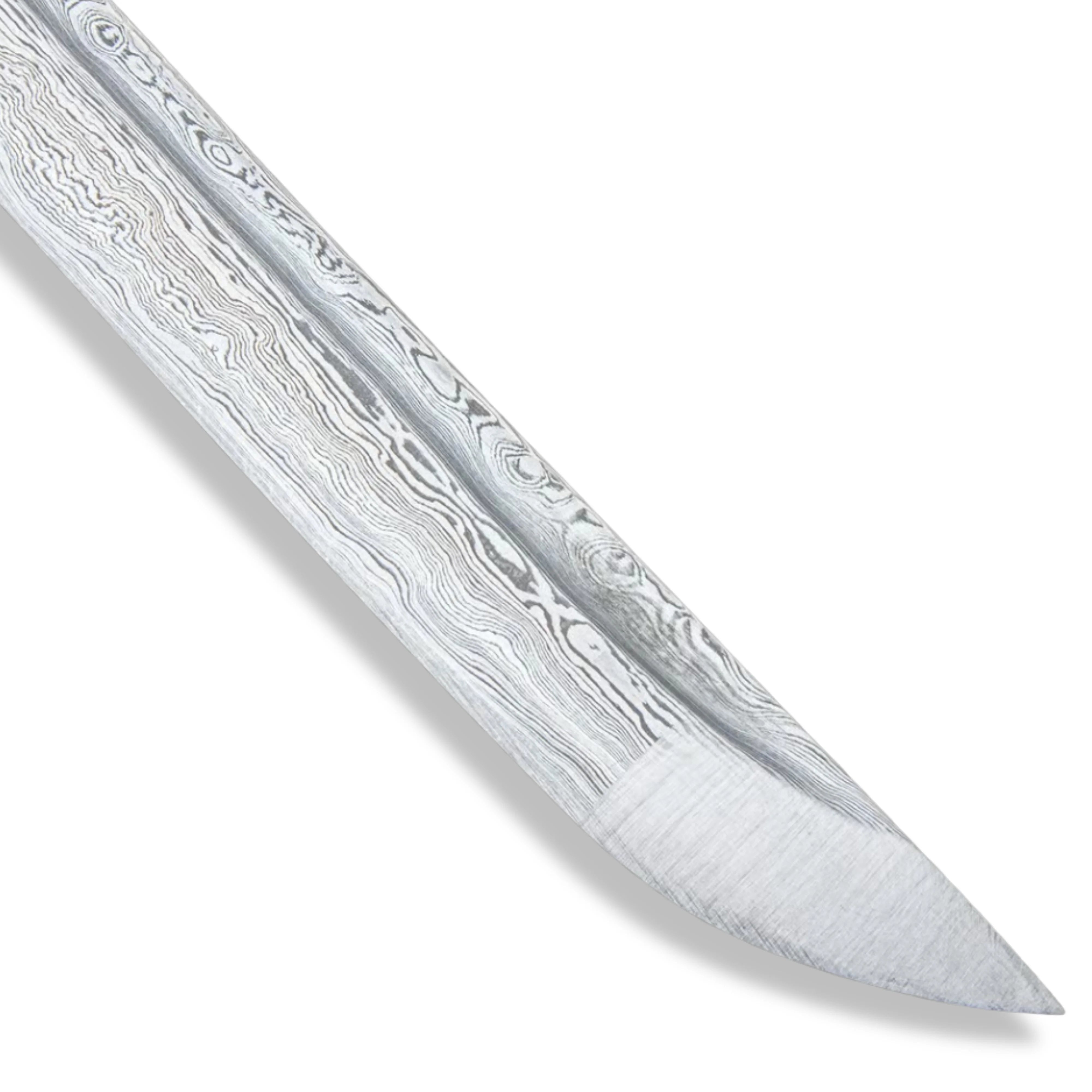 Premium Shinwa Regal Teal Katana Samurai Damascus Sword with damascus steel.