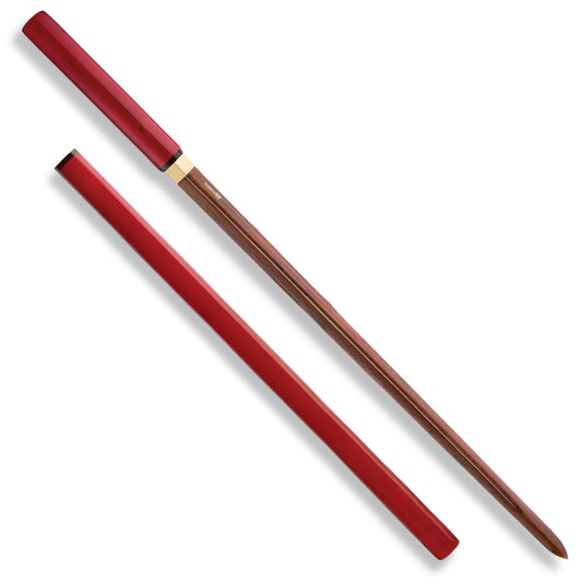 Premium Shinwa ScarletFang Shirasaya Katana Samurai Damascus Sword with damascus steel.