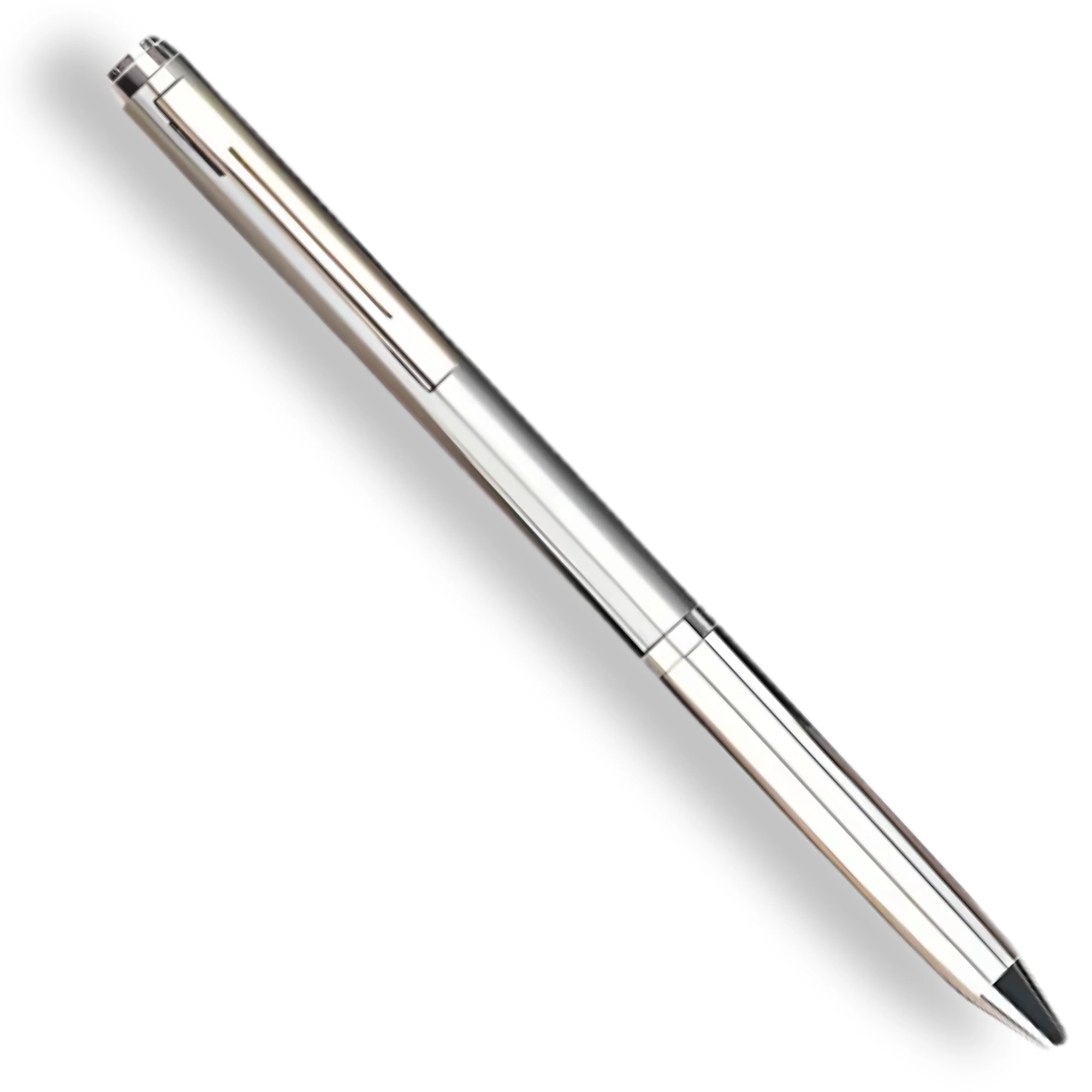 Premium Silver Ink Pen Hidden Knife Dual Utility with concealed blade.