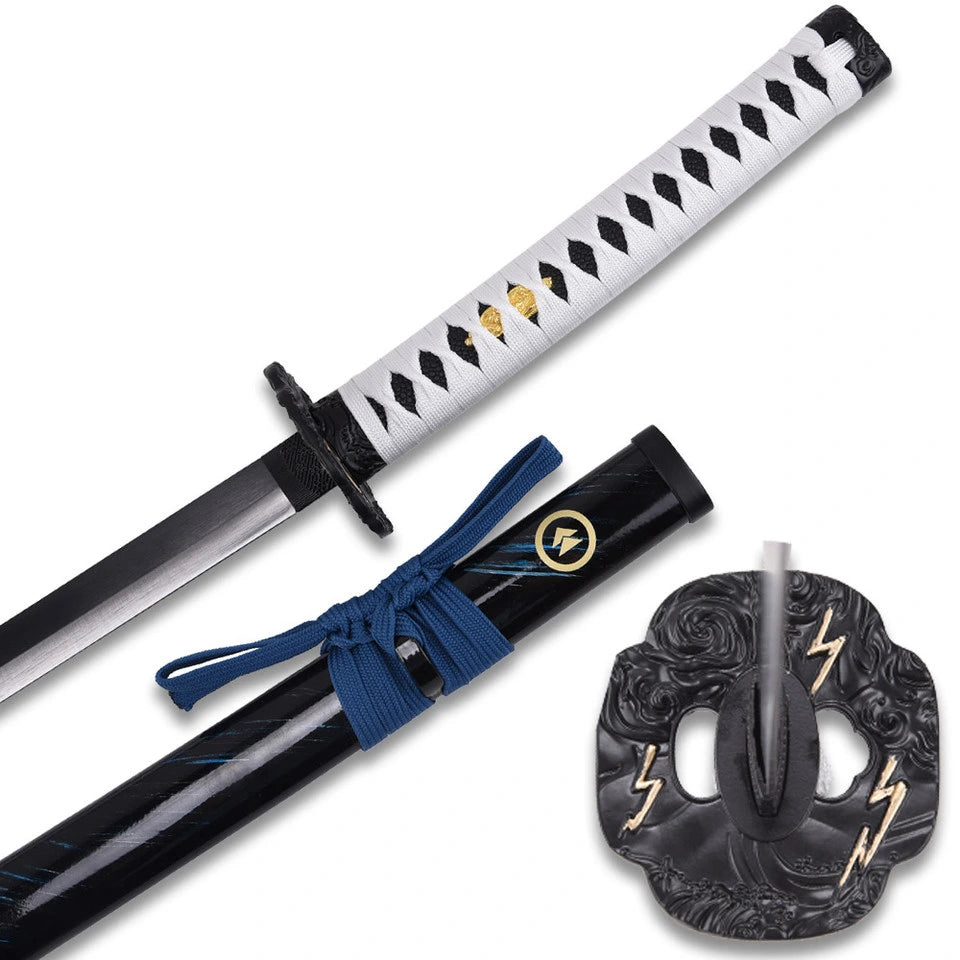 Ghost of Tsushima Katana inspired by Jin Sakai with decorative black saya