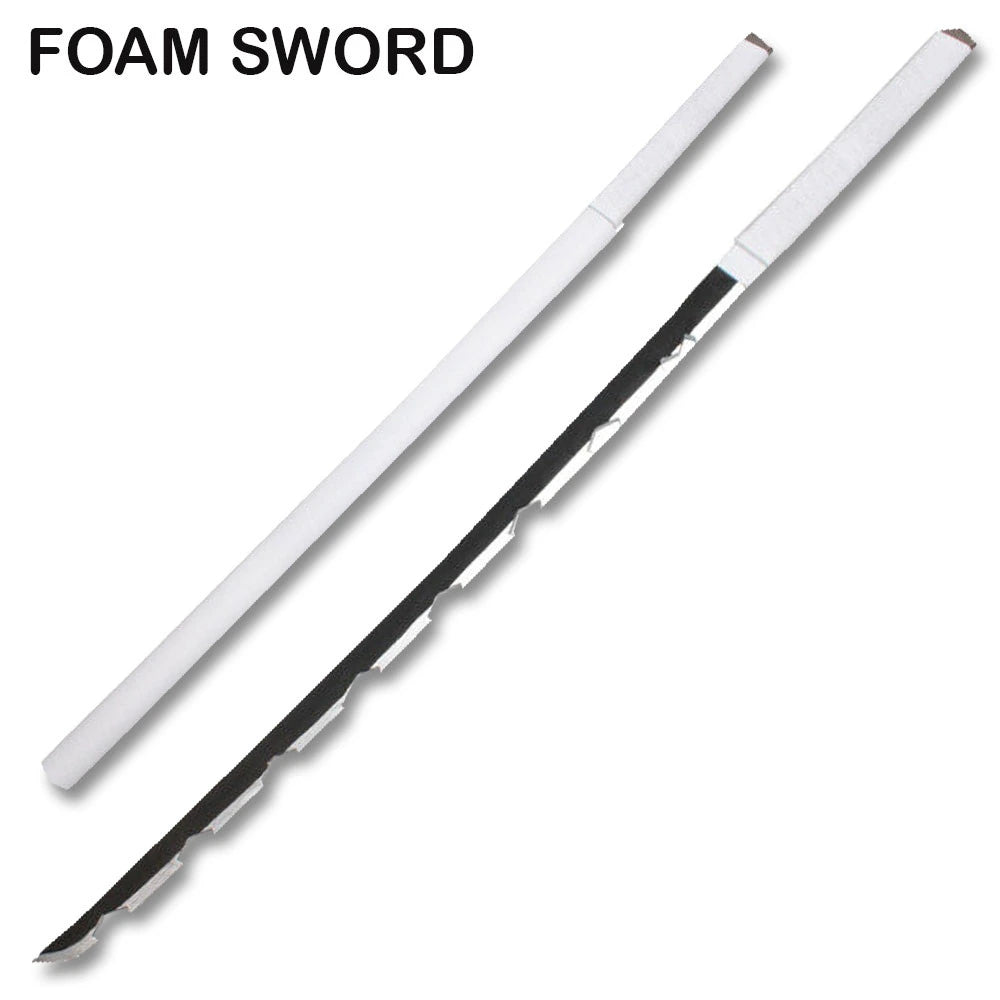 Lightweight anime foam sword with scabbard presented as a Tanjiro-inspired collectible for cosplay and decorative displays