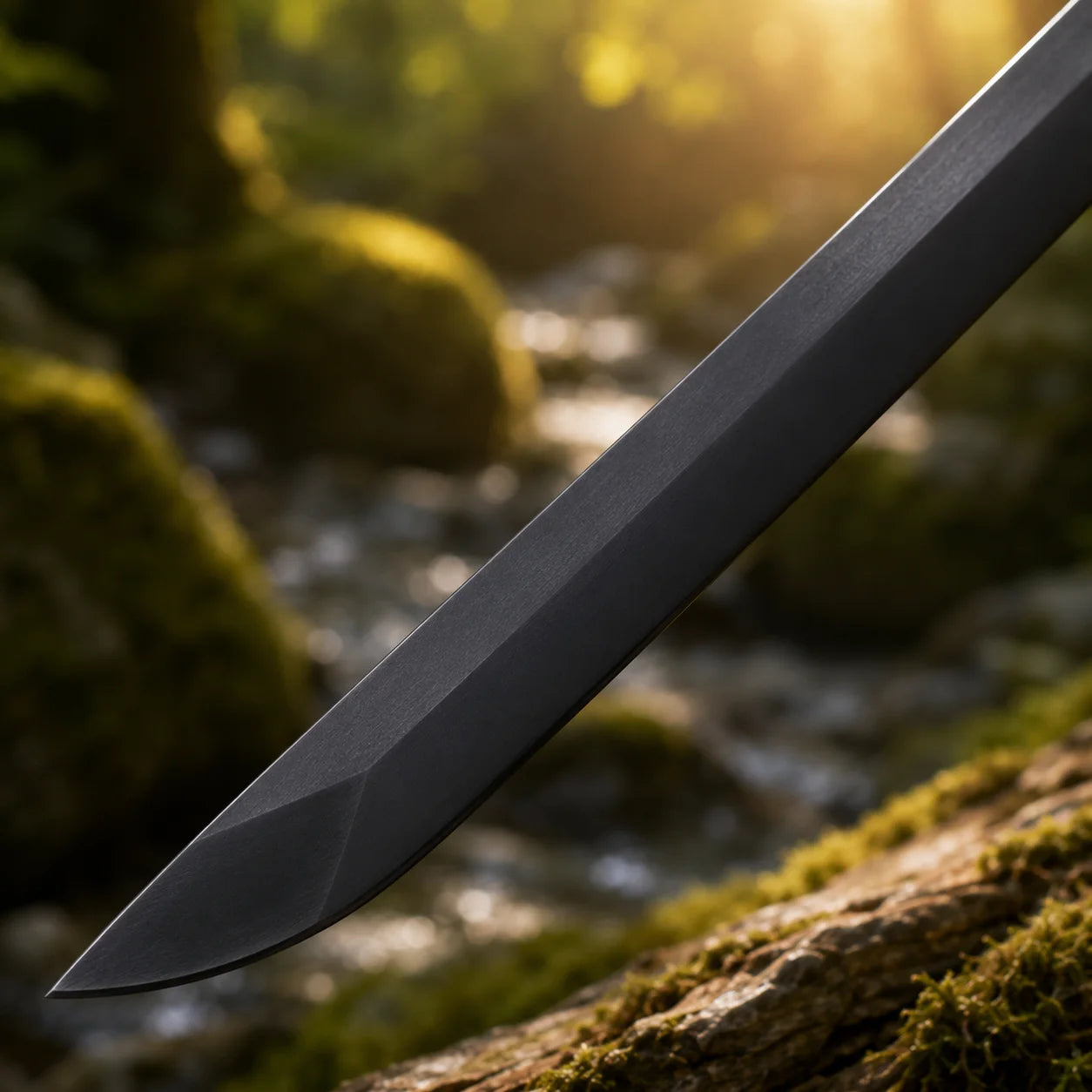 Demon Slayer Nichirin Sword prop replica black and red cord-wrapped handle detail – Tanjiro Kamado collectible