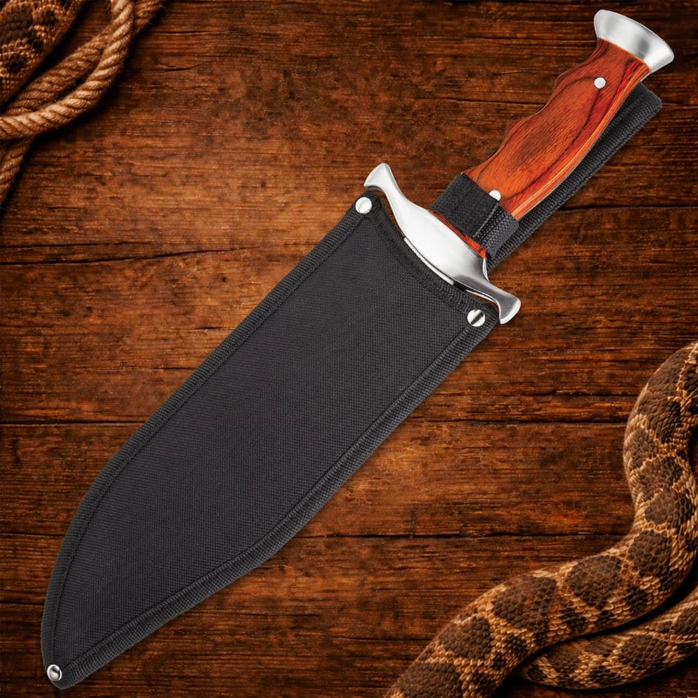 Timber Rattler Sinful Spiked Bowie Knife
