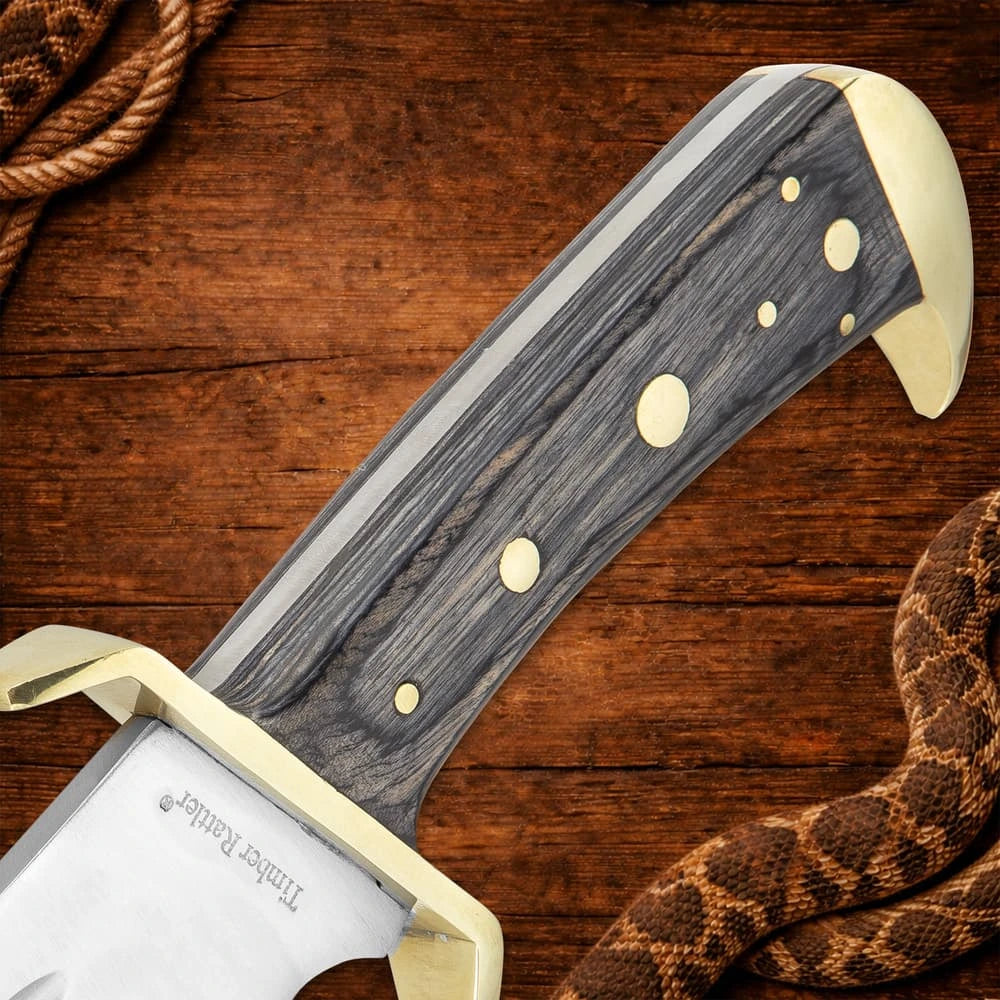 Timber Rattler Western Outlaw Bowie Knife