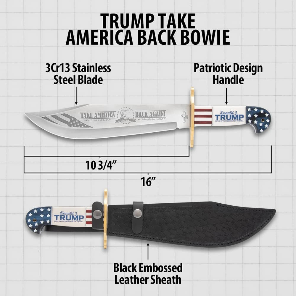 Trump Legacy Bowie | Includes Black Embossed Sheath