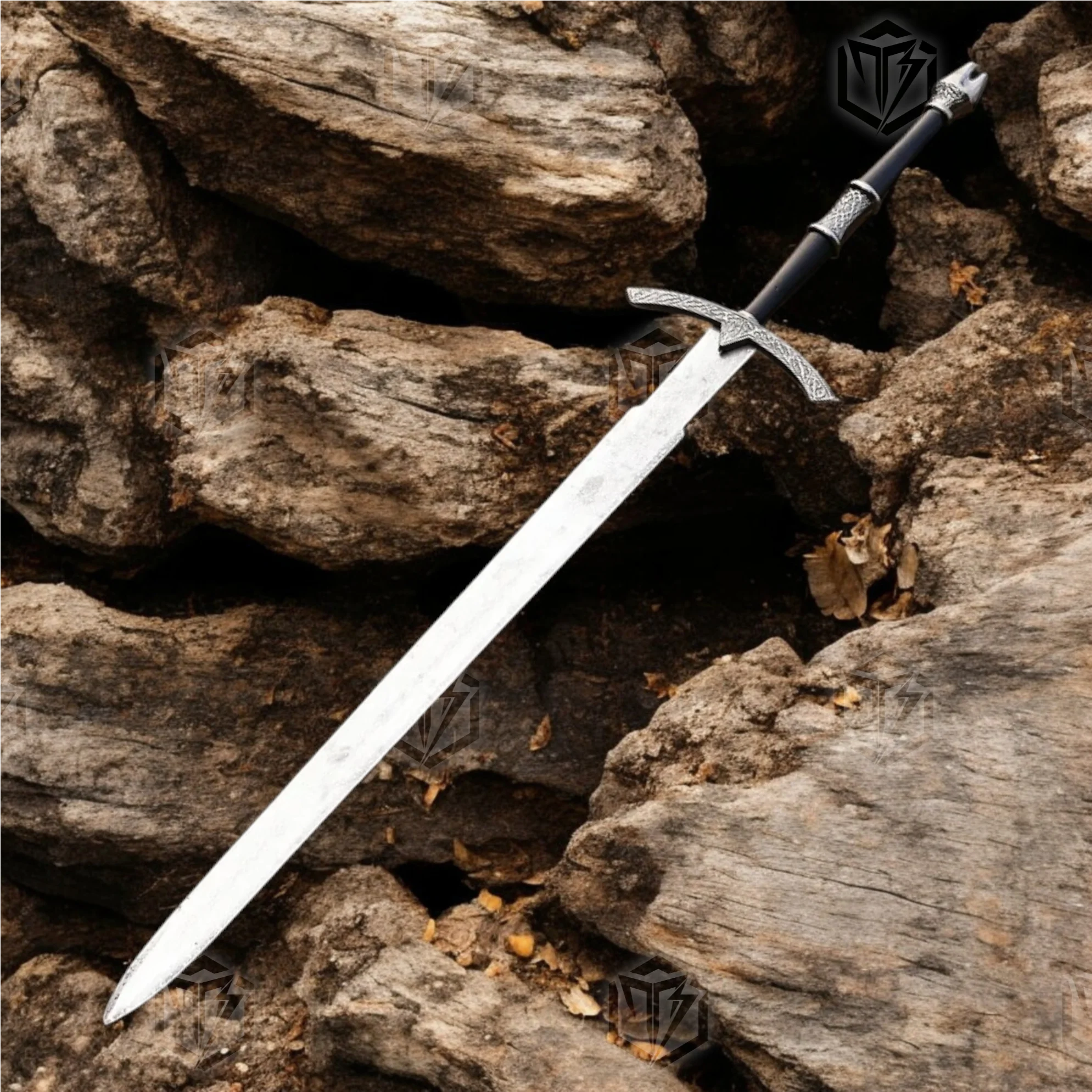 Premium Witch King Nazgûl Dominion Sword Replica LOTR with Ebony Stand