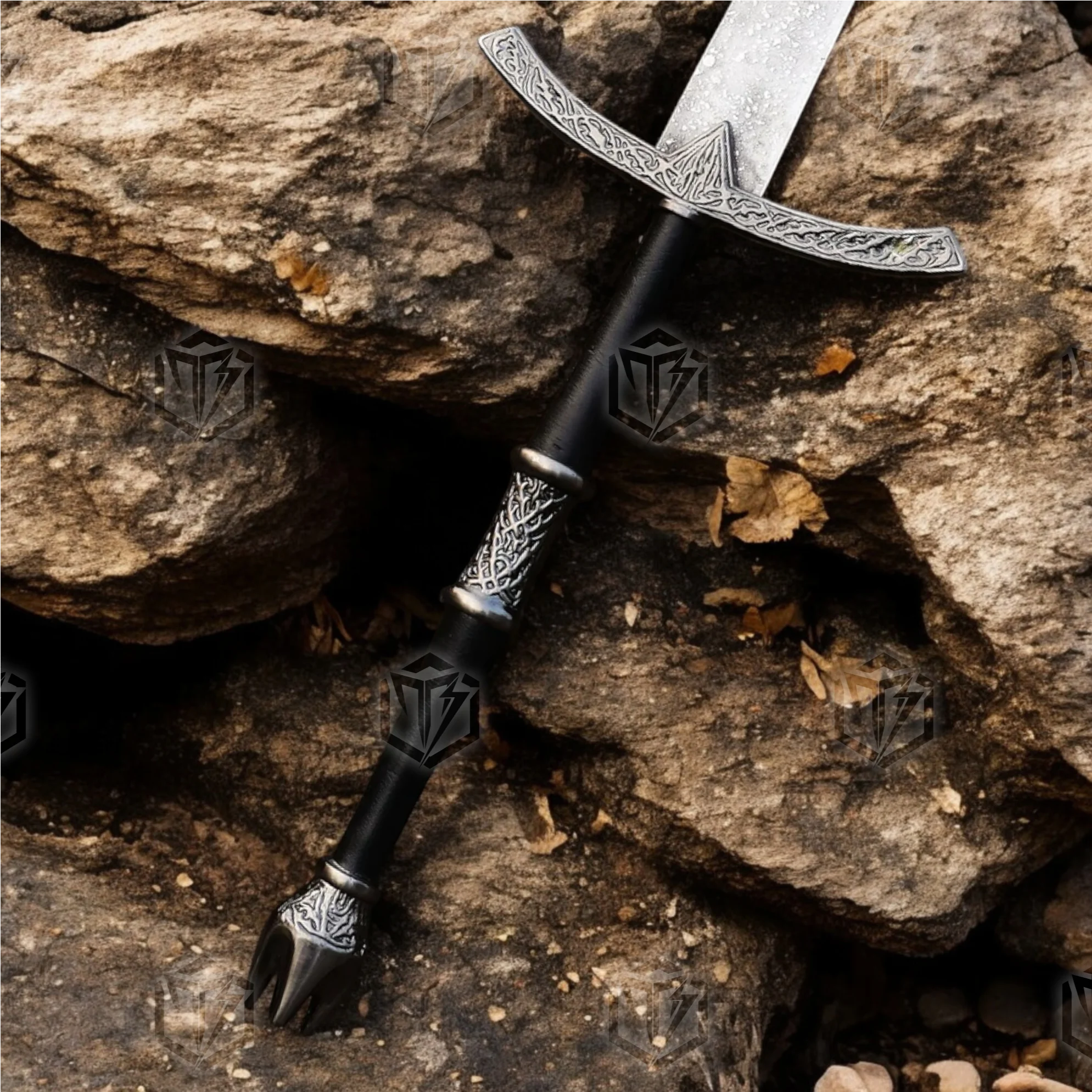 Premium Witch King Nazgûl Dominion Sword Replica LOTR with Ebony Stand