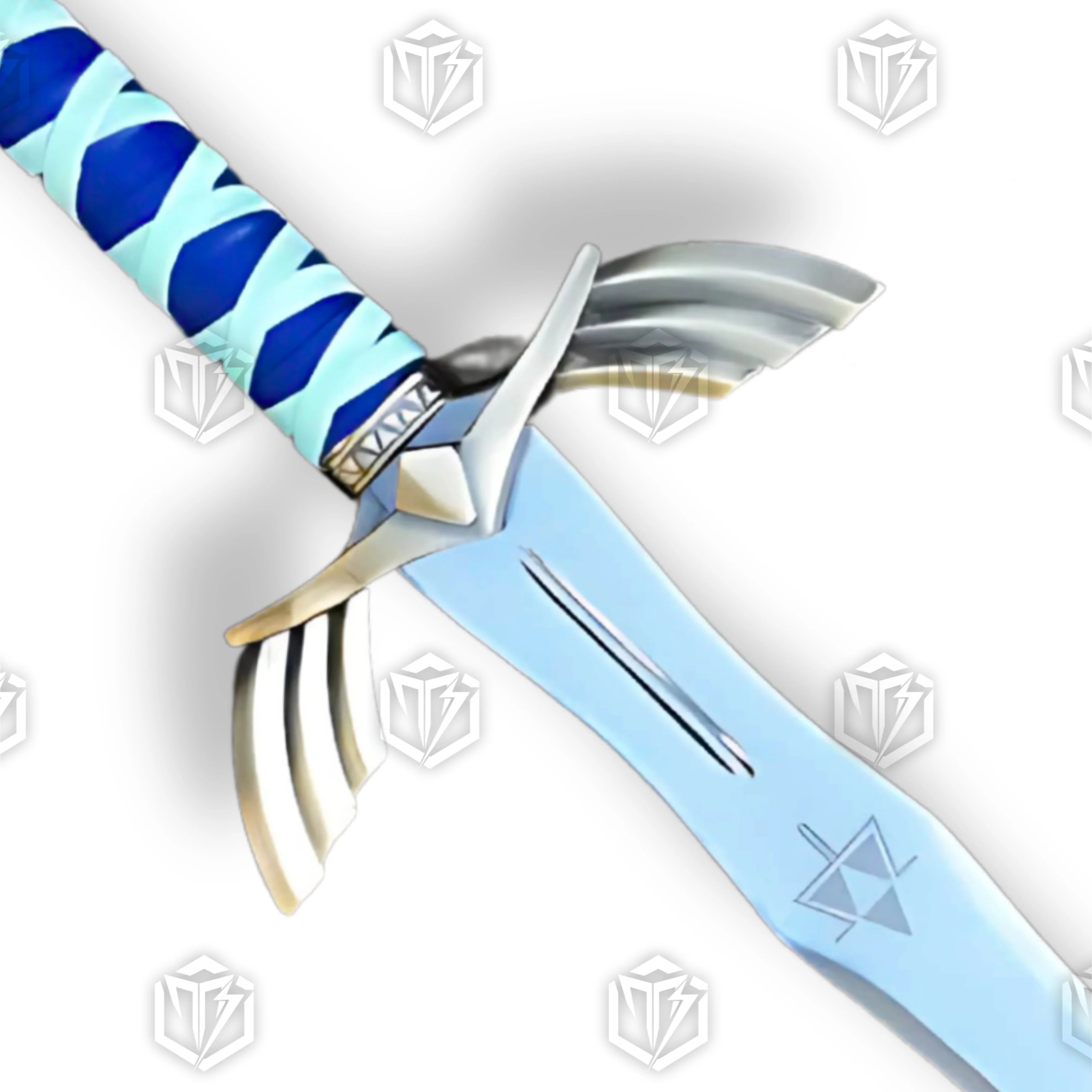 Premium Zelda Link Skyward Sword Goddess Replica with Triforce engravings.